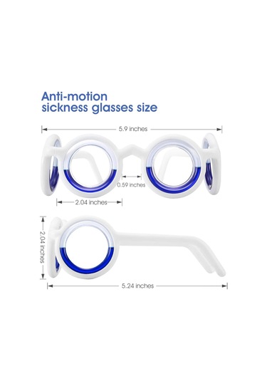 Neevoyu Doktor İlaçsız Titreme Hastalığı Önleyici Gözlük - Sıvı Çerçeve Teknolojisiyle Araba, Gemi, Uçak Yolculuklarında Konfor