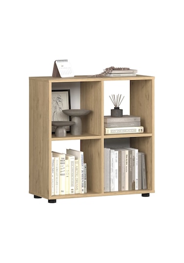 Cubic Kitaplık Florida Meşe 70x72x30 Cm Kahverengi