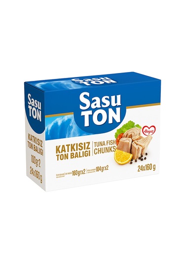 Sasu Blue Klasik Ton Balığı İri Parçalı 24 x 160 G