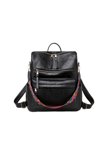 Xiyyadms Zhenli Şık Ve Konforlu Siyah Sırt Çantası - Büyük Kapasiteli Moda Kadın Çantası Çok Renkli