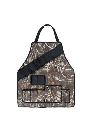 Pazly Reed Kamuflaj Barbekü Önlüğü - Oxford Kumaşlı, Uzun Ömürlü, Çok İşlevli Kahverengi