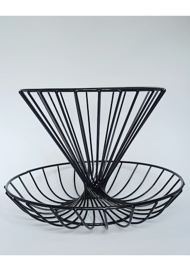 Nilşah 2 Katlı Metal Modern Meyvelik