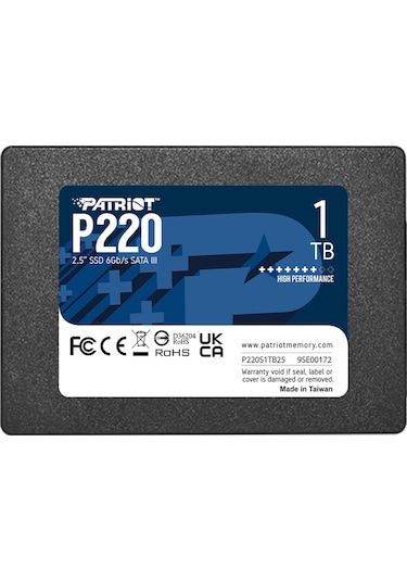 Patriot P220 1 TB 550/500 MB/S 2.5" Sata3 SSD Disk