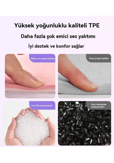 Erkek Ve Kadın Zindeliğinki Yoga Mati Pembe