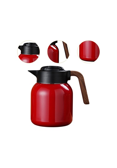 Suntek Yalıtımlı Paslanmaz Çelik Kahve Sürahisi Kırmızı