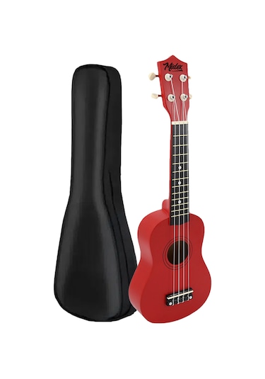 Midex UKX-901RD Kırmızı Soprano Ukulele (Askı Çanta Metod Pena)
