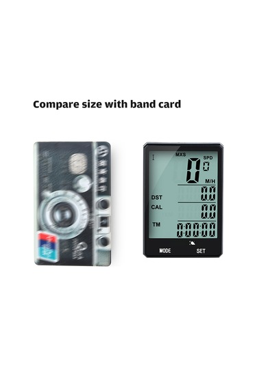 Aubyhe Sürekli Işık Ve Su Geçirmez Bisiklet Hızı Ölçer, Lcd Ekranlı Akıllı Spor Takip Cihazı - Ipx6 Koruma, Sıcaklık Ve Mesafe Göstergesi Yeşil