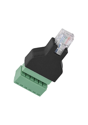 Lemestar Rj12 Erkek 6p6c'dan 6 Pin Vida Terminali Adaptörü - Dayanıklı Plastik, Güvenilir Bağlantı