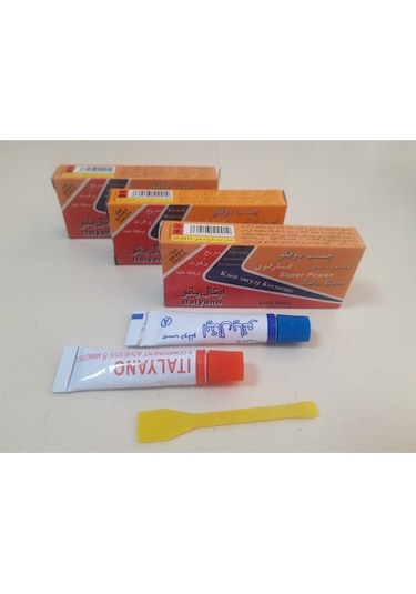 Jalasanj Ikiz Tüp Epoksi Plastik Çelik Yapıştırıcı -ıran Arap Yapıştırıcı-çift Karışım-3 Adet