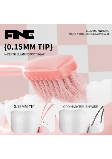Yuqing 5 Adet Jöle Diş Fırçası Yetişkin Yumuşak Diş Fırçası Çift