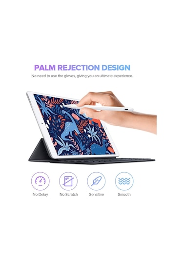 iPad 10,9 10.nesil Uyumlu Avuç İçi Reddetmeli Dokunmatik Özel Çizim Ve Yazı Kalemi Mpq03tu/a-mpq13tu/a-mpq23tu/a-mpq33tu/a