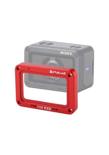 Puluz Alüminyum Alaşımlı Alev + Sony Rx0 / Rx0 Iı İçin Temperli Cam Lens Koruyucu, Vidalar Ve Tornavidalar İle Kırmızı