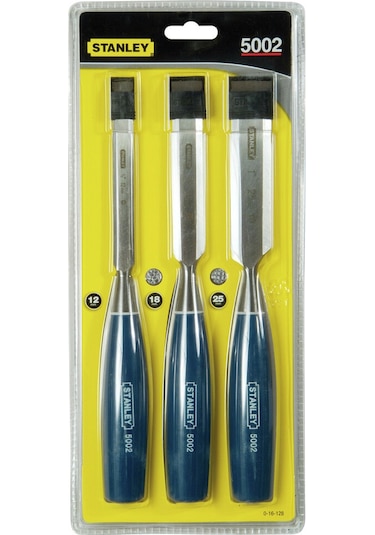 Stanley 0-16-128 İskarpela Seti 3 Parça Mavi 12-18-25 MM