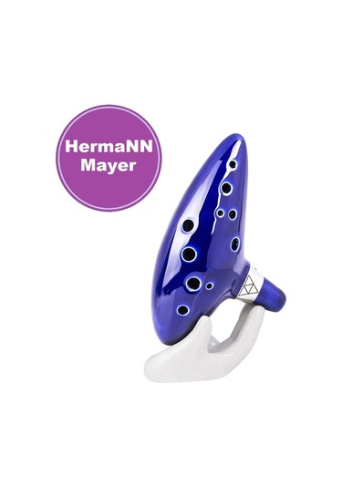 Hermann Mayer Hmo12Pr Pro Seramik Alto Ocarina - Mor Mor