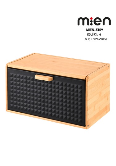 Mien Ekmek Dolabı Pane Siyah Mıen-5t09 Ahşap - Siyah