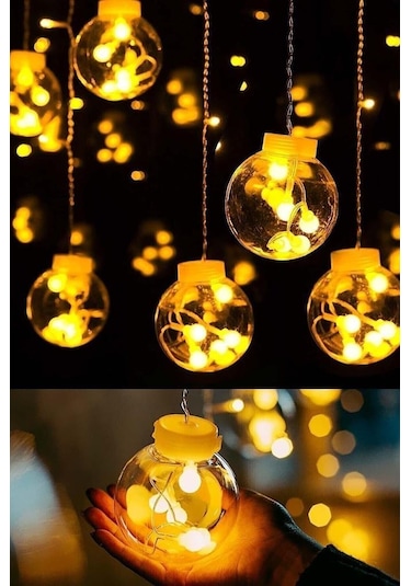 Buradanaldım 12 Toplu Animasyonlu Küre Perde Led 3 M