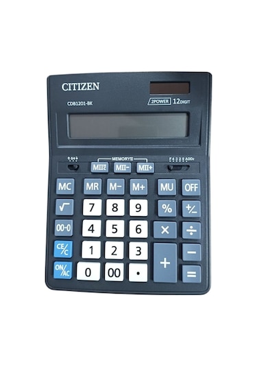Citizen Cdb 1201bk 12 Haneli Masaüstü Hesap Makinesi Ofis Tipi Diğer