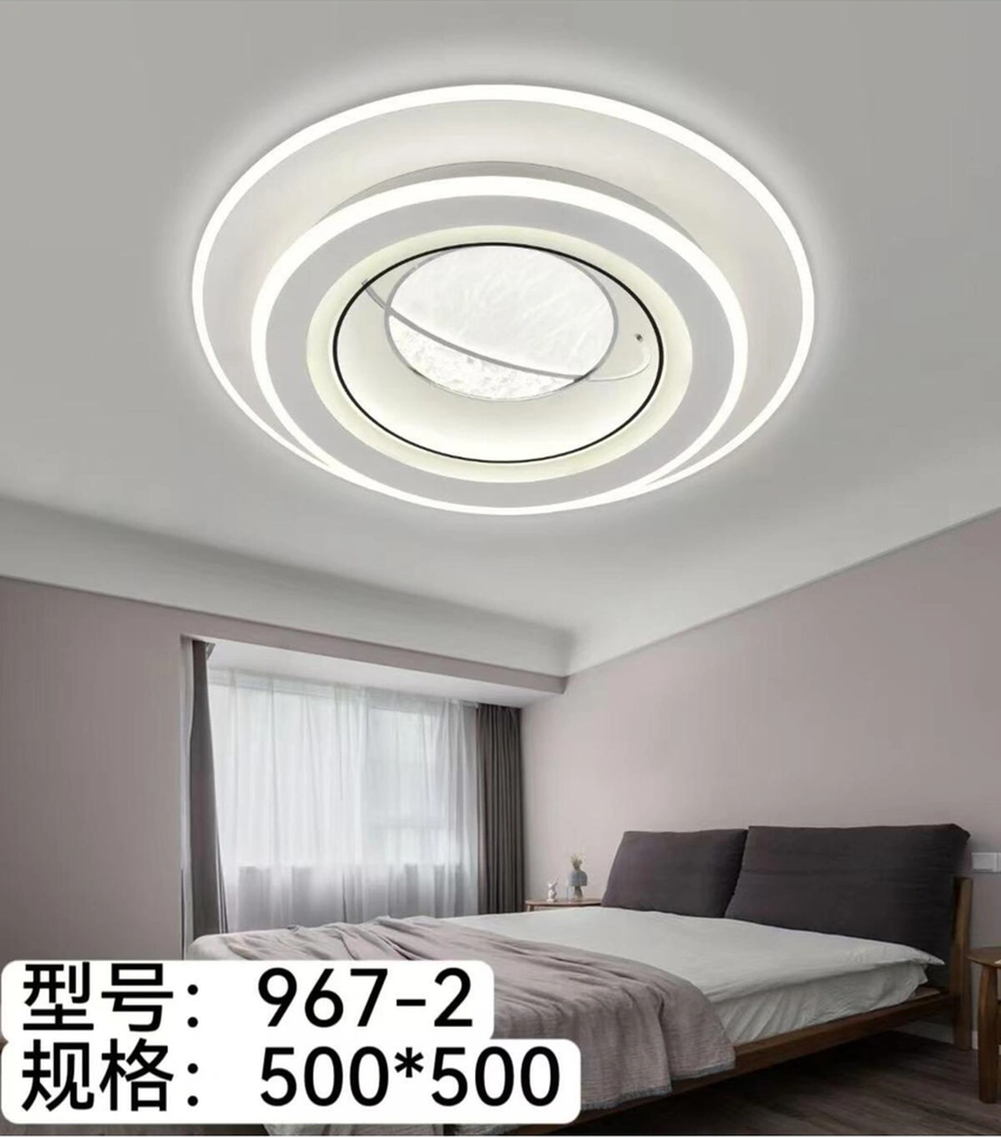 Ey-El Tasarım 967-2 Plafonyer Led Avize 3 Renk Işık Modlu Beyaz / Sarı / Gün Işığı Beyaz