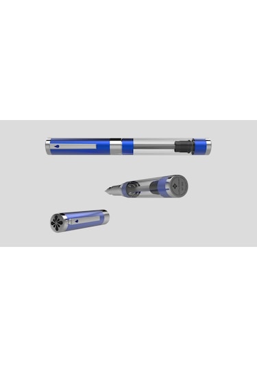 Diplomat D40550025 Nexus Demo Mavi Krom Dolma Kalem, Medium Uç Çok Renkli