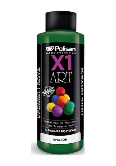 Polisan X1 Art Vernikli Hobi Boyası Amazon 120 ML