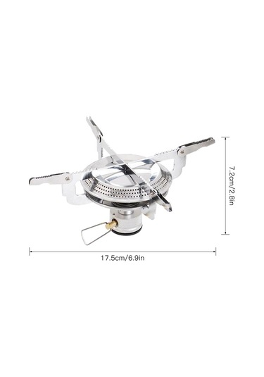 Tenfowee Taşınabilir Çadır Ocağı, 4 Katlanabilir Destek, Eşofman Çantası İle, Hafif Ve Dayanıklı, Çelik/alüminyum, Açık Otopark Aktivitelere Uygun Gümüş