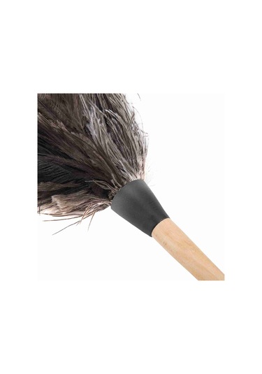 Yunboo 55cm Ahşap Saplı Devekuşu Tüyü Toz Süpürü - Ev Ve Araç İçin Elektriksiz, Yeniden Kullanılabilir Temizlik Aleti Poşetli Paket Diğer
