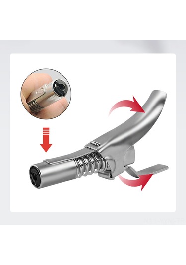 Geeksen Metal Yağlama Ucu, 300mm Borulu, 45 -90 Uyumlu, Elektrik/el/pnömatik Makinelere Uygun, Ağır Makine Ve Araçlar İçin
