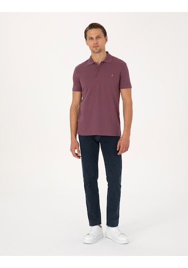 Pierre Cardin Erkek Mor Tişört Basic 50325323-vr038 Mor