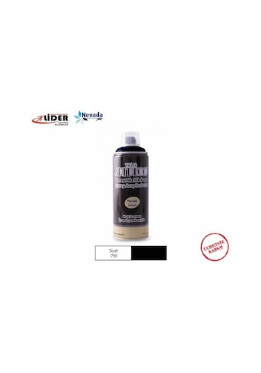Artdeco Akrilik Sprey Boya 400 Ml Siyah  Y-400-790