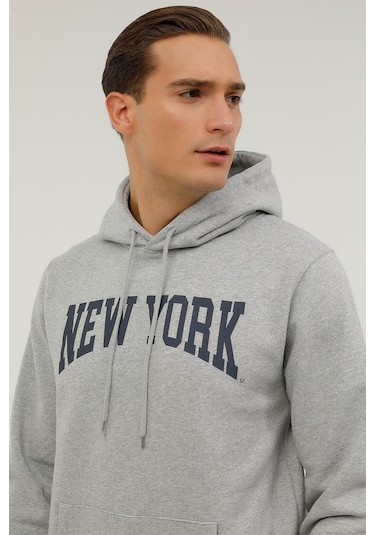 Superfly MEN KAPŞ. SWEAT Gri Erkek Sweatshirt Gri