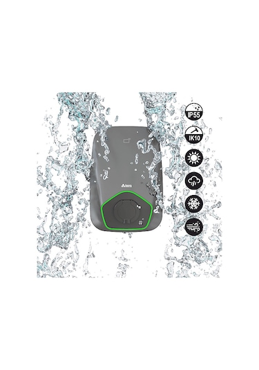 Hera Chargepack Personal 7.4 KW Soketli Elektrikli Araç Şarj Ünitesi Gri