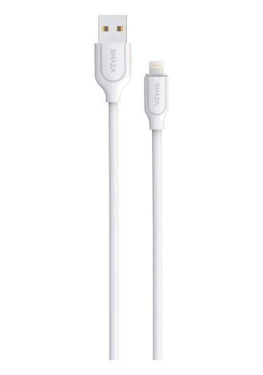 Shaza Usb- Lightning 1m 2.4a Destekli Şarj Ve Data Kablosu Sg2003ul/wt