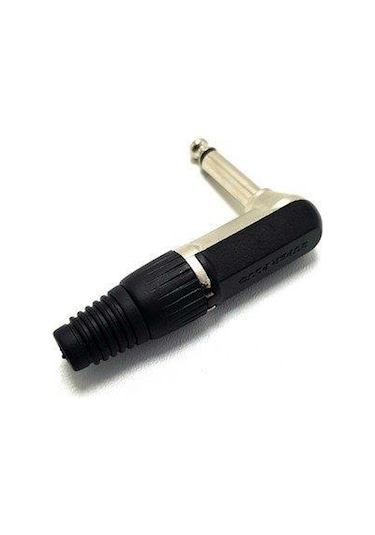 Roxtone 6.3Mm L Tipi Mono Metal Gitar Jak Erkek - 5Adet