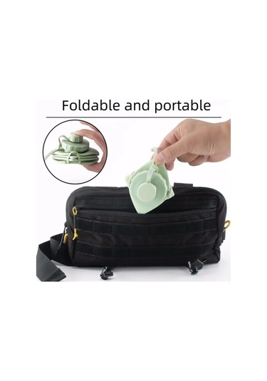 Maoyaya 600ml Silikon Katlanır Şişe - Yetişkinler İçin Taşınabilir Kullanışlı Su Matarası