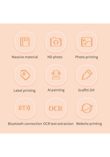 X7 Solunum Işığı Mini Taşınabilir Yazıcı Kablosuz Termal Fotoğraf Cep Yazıcısı, Standart Sürüm - Mavi