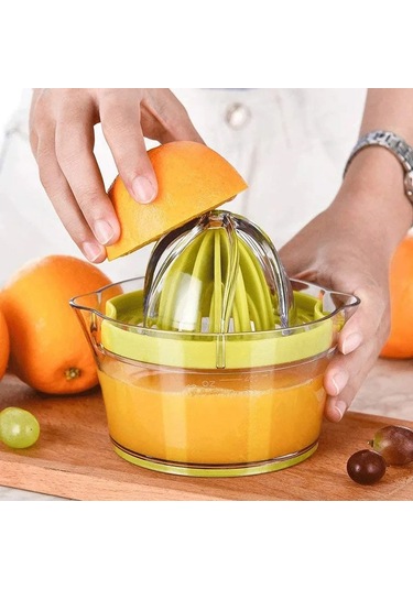 Taşınabilir Limon Portakal Manuel Meyve Sıkacağı Mutfak Ekru