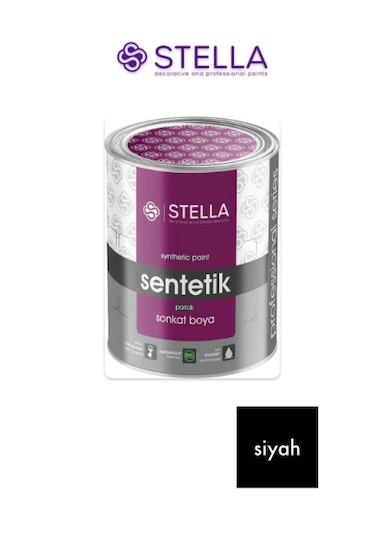 Stella Son Kat Yağlı Boya Sentetik 1 Kg Siyah
