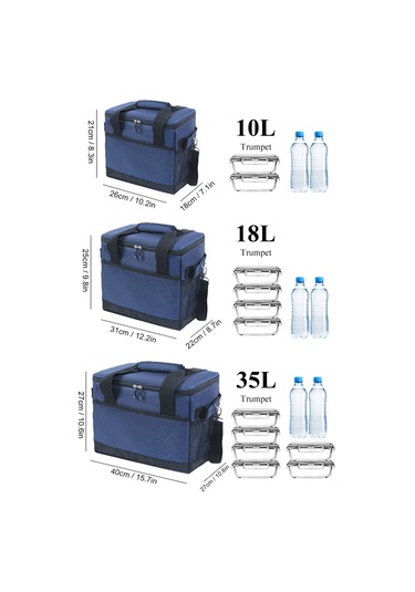 Youtek Orta Boy 18l Dışarıda Kullanıma Uygun Soğuk Saklama Çantası - Yeme-içeği Muhafaza, Piknik Ve Seyahat İçin Isı Yalıtımlı Büyük Kapasiteli Torba Çok Renkli