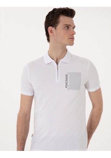 Pierre Cardin Erkek Beyaz Tişört 50307929-vr013 Beyaz