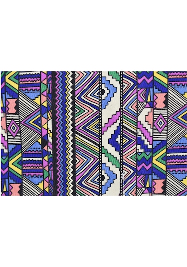 Wezone Eşsiz Desenli Kanvas Kalem Çantası - 24 Delikli, Boya Kalemi, Pastel Ve Çizim Araçları İçin Taşınabilir Organizatör