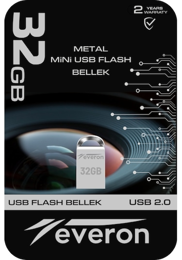 Everon 32gb Metal Usb Mini Flash Bellek