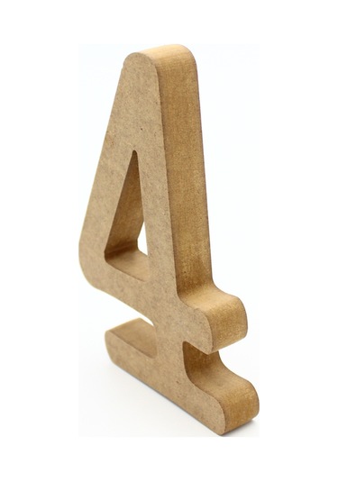 Na Neşeli Ahşap 15 Cm 18mm Dik Durabilen 4 Rakamı.ahşap Sayı Söz Nişan Doğum Günü Tabela Duvar Yazısı Duvar Süsü Model 15cm18mm4rakamı