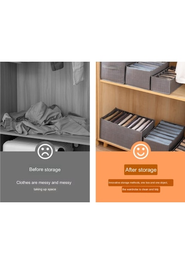 Pantolon Elbise Saklama Dokunmamış Kumaş Kutusu Kot Tayt Bölmeli Bitirme Çantası Giyim Bölücü Sepeti Ev Gardırop Bölücü Çanta Saklama Çantası C Diğer