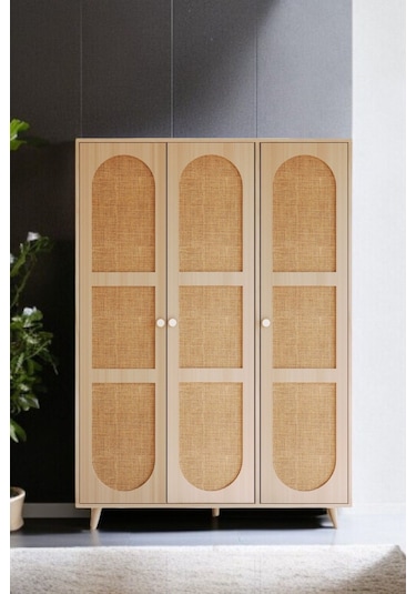 Floradesign Bali Bohem Jüt 3 Kapaklı Gardırop