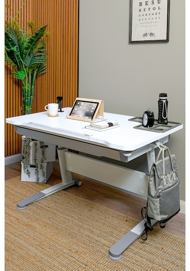 Sirius Basic Yükseklik Ve Eğim Ayarlı, Çekmeceli Bilgisayar Ve Oyuncu Masası, Çalışma Masası, Gri Gri Sirius Basic Yükseklik Ve Eğim Ayarlı, Çekmeceli Bilgisayar Ve Oyuncu Masası, Çalışma Masası, Gri Gri