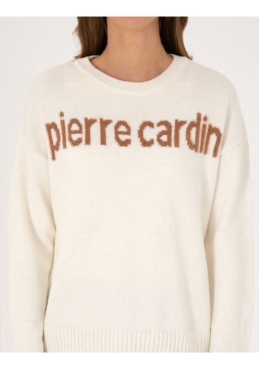Pierre Cardin Kadın Ekru Kazak /triko 50310904-vr019 Ekru