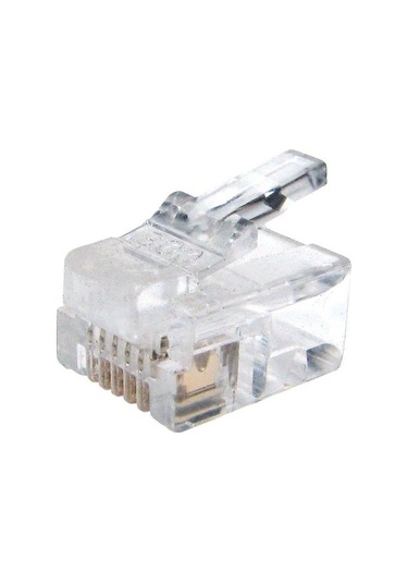 6p6c Plug Rj11 Soket 100'lü Paket