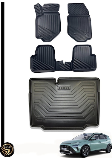 Hyundai Bayon 3d Kauçuk Paspas + Bagaj Havuzu Set Dea