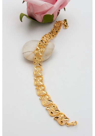 Latif Kuyumculuk 22 Ayar Altın Telkari İşlmeli Altın Bileklik B219010 Altın Sarı Altın