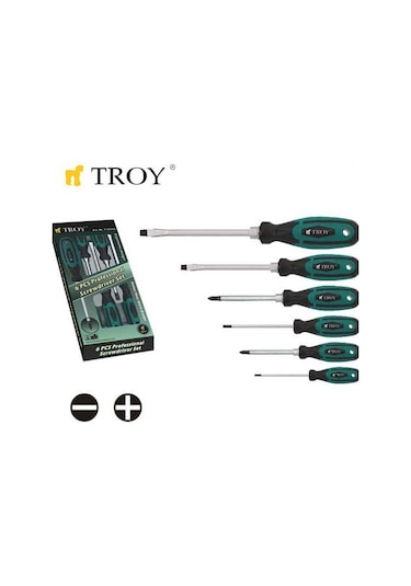 Troy 22304 Tornavida Seti - 6 Parça